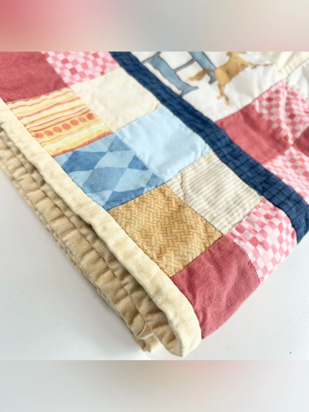Handmade ABC Quilt Blanket for Baby